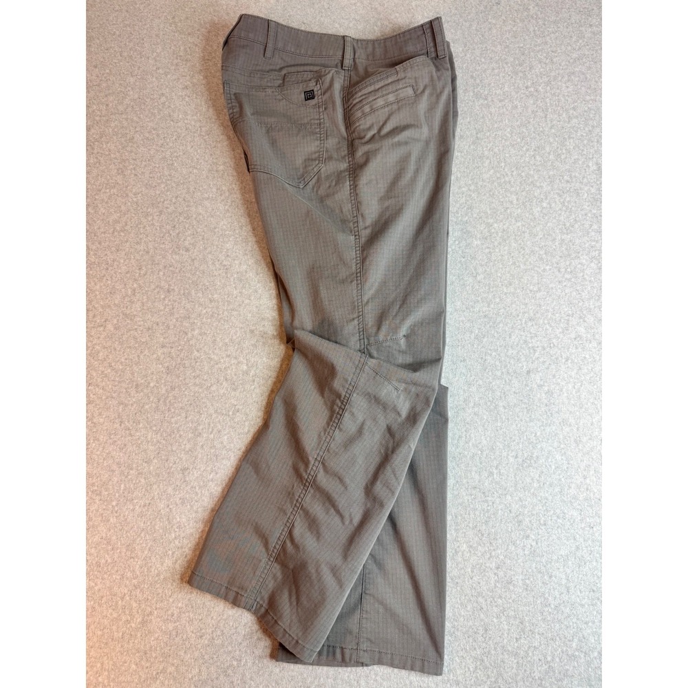 5.11 Tactical Mens Gray Ripstop Straight Leg Utility Cargo Pants 34x28.5